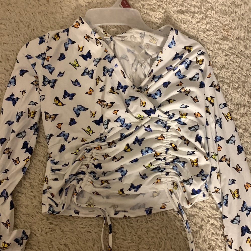 Beautiful Butterfly Top with strings